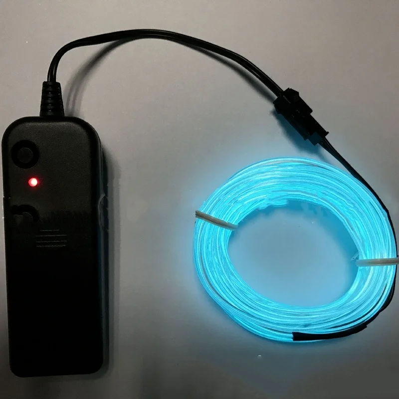 Luminous podświetlany przewód kabel 1m/3m/5m światełka do samochodu robiące atmosferę potańcówka domu Neon DIY kostiumy wystrój taśmy LED