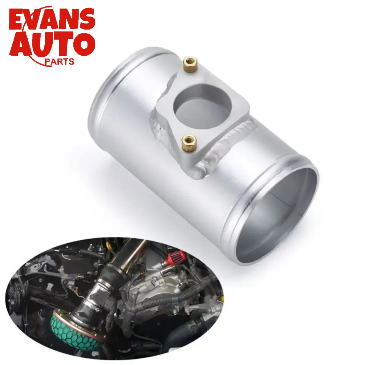 3 pcs Mass Air Flow Sensor Mount Adapter for Toyota Mazda Subaru Suzuki Air Flow Meter Flange Base right