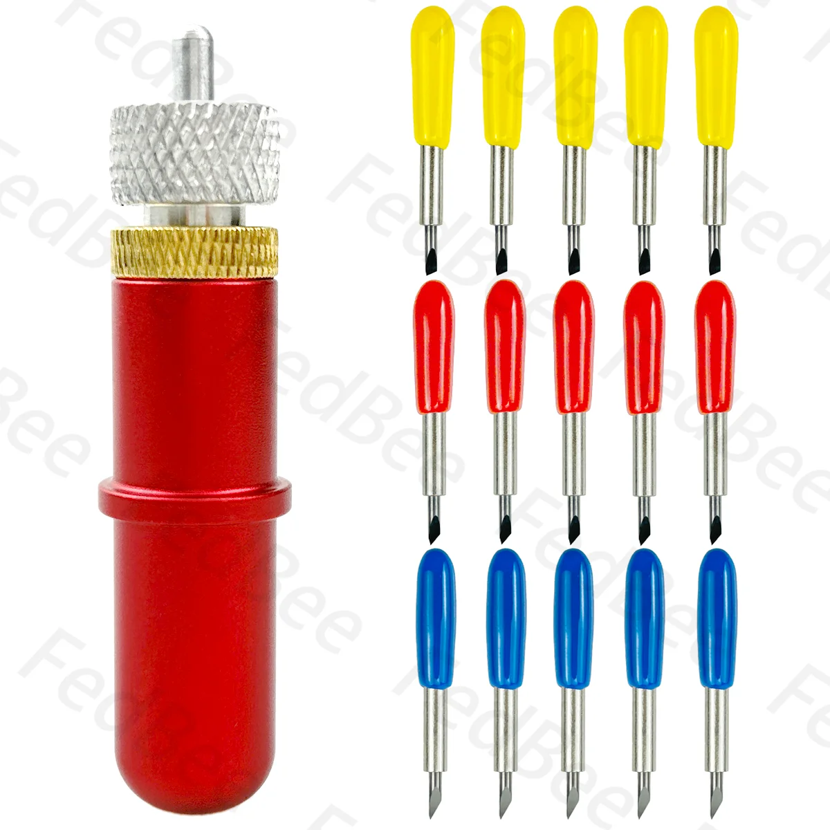 15pcs 30 45 60 Degree Blades + 1pc Blade Holder for Siser Skycut Plotter Multifunctional Cutting
