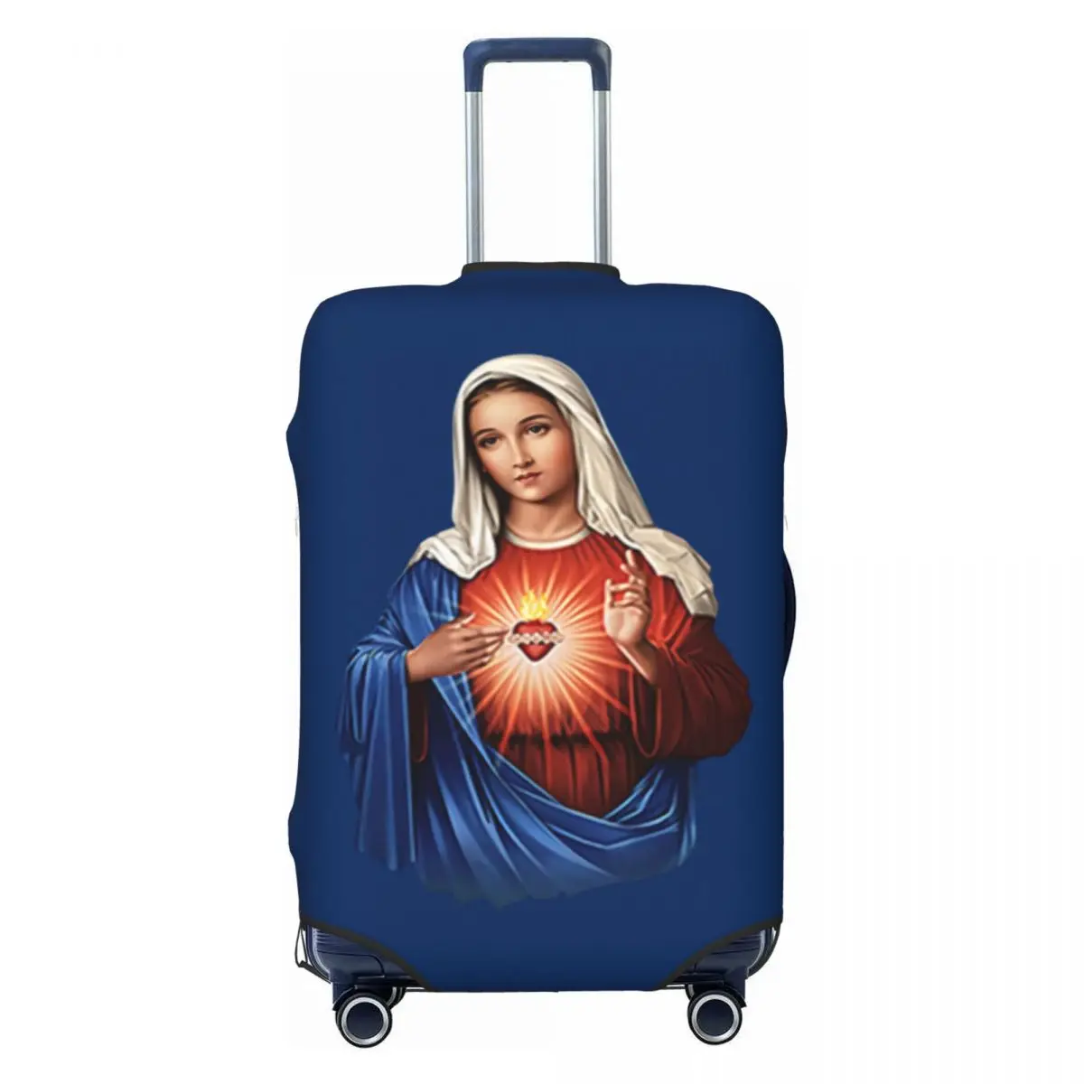 

Чехол для дорожного чемодана с изображением Девы Марии, пылезащитный, подходит для чемоданов 18-32 дюймов