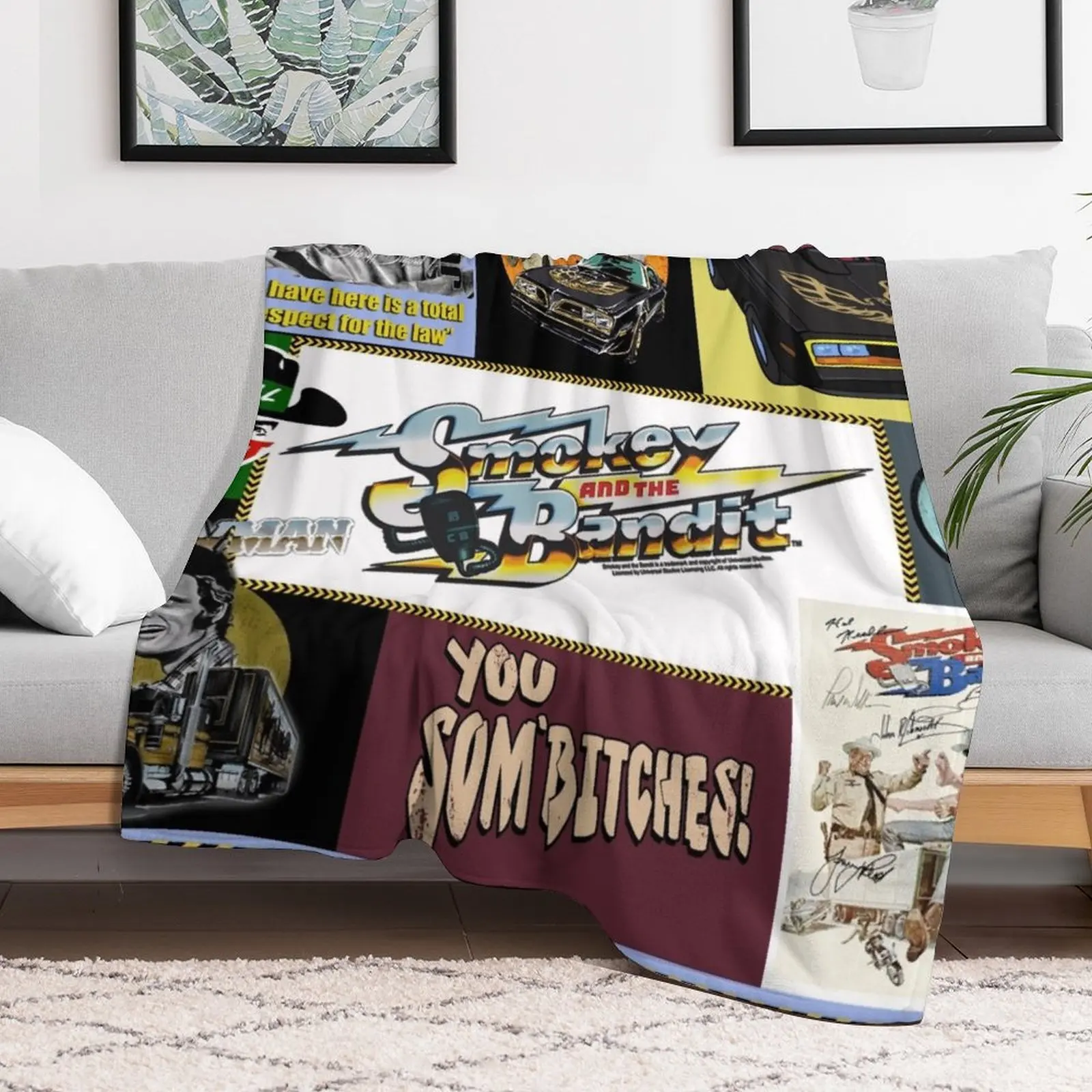 Smokey and the Bandit, distressed Throw Blanket Decorative Throw Sofa Quilt Luxury Thicken Luxury Throw Blankets