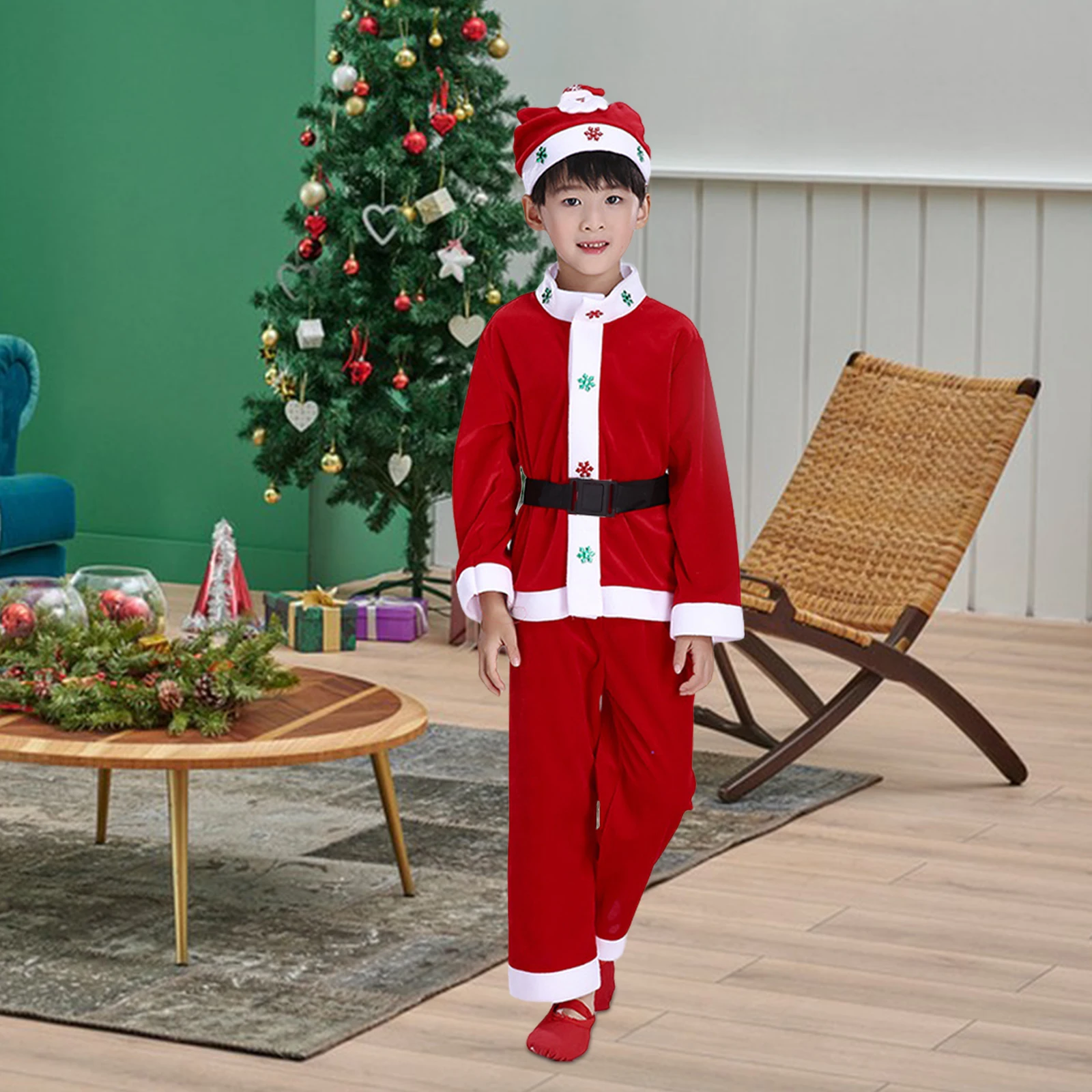 

Boy Clothes Christmas Costumes for Kids Holiday Cosplay Clothing Man Boys Outfit Suits