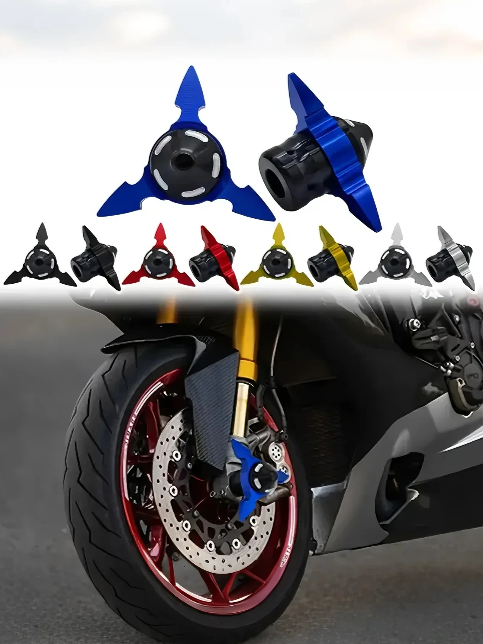 

Универсальные декоративные защитные пластины для предотвращения столкновений для мотоциклов, 2 шт. — совместимы с Harley, Honda, Yamaha и другими моделями.