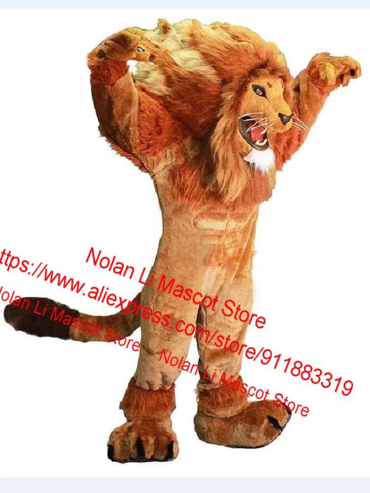 New EVA Material Helmet Lion Mascot Costume Cartoon Suit Cosplay Advertising Game Birthday Party Adult Holiday Gift 1024