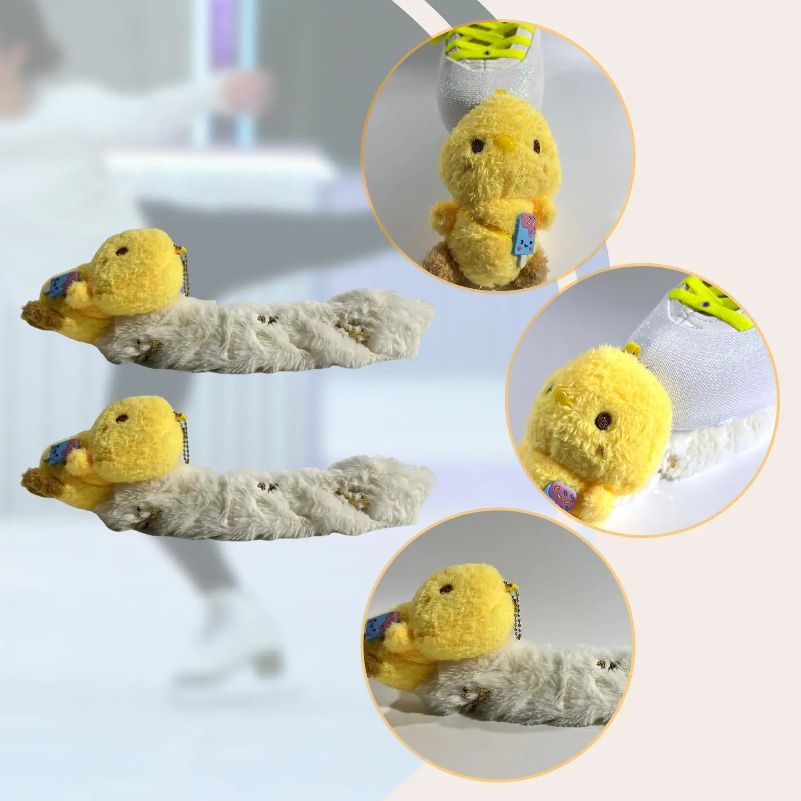 Plüsch Ente Puppe Schlittschuh Klinge Abdeckungen Schützende Eislaufen Klinge Abdeckungen Winter Skate Wachen für Sport Hockey Figur Ausrüstung Eis