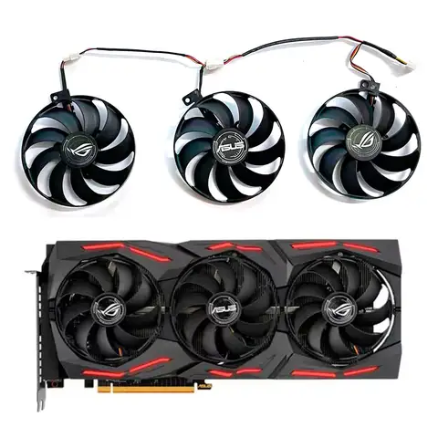 T129215SU 7Pin GPU Card Cooler Fans For ASUS ROG STRIX-GeForce RTX 2070 2080 SUPER Ti GAMING RTX2080 RTX2080Ti Fan