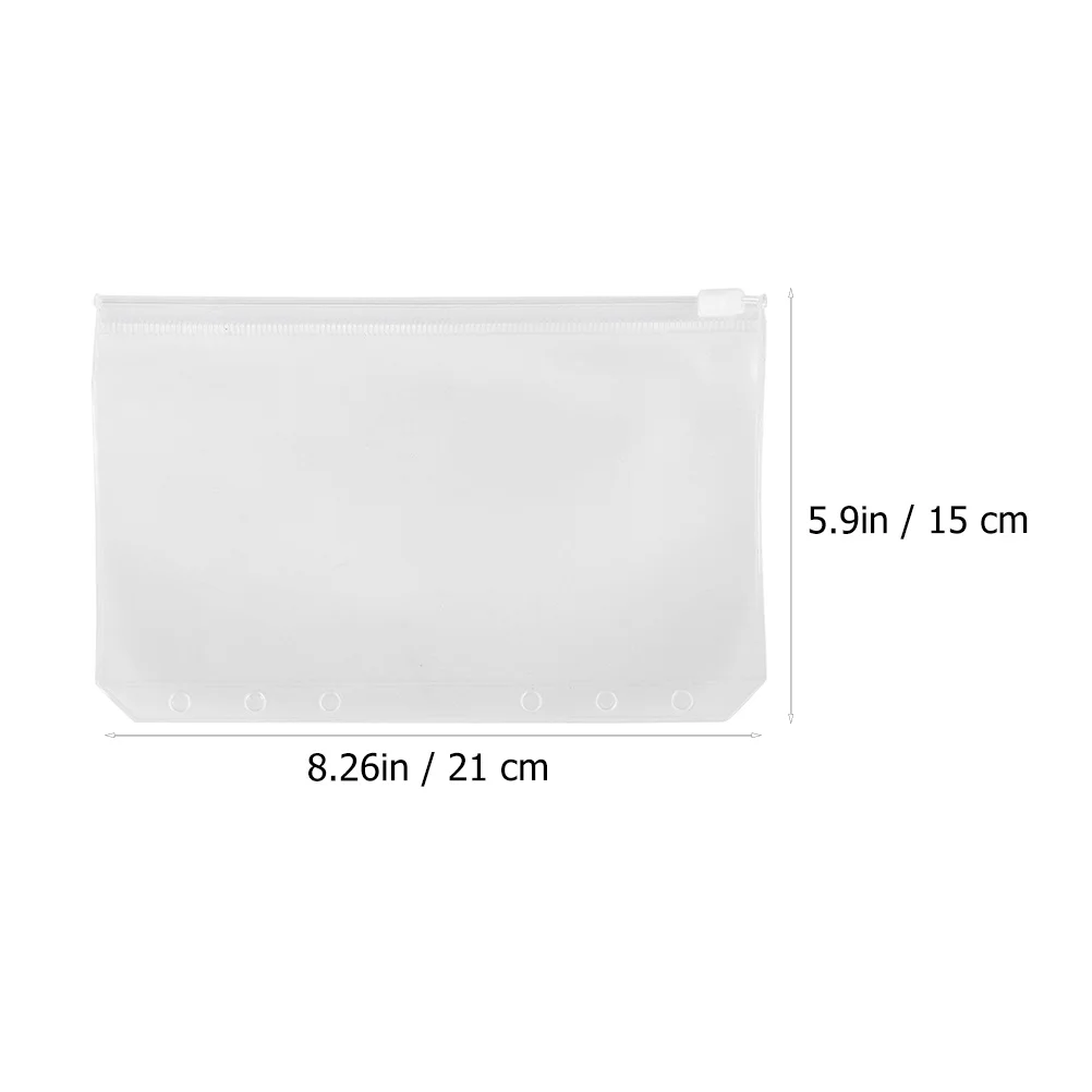 Borsa per documenti da 20 pezzi Porta documenti impermeabile in PVC trasparente Organizzatore di documenti con cerniera per studio a casa in ufficio