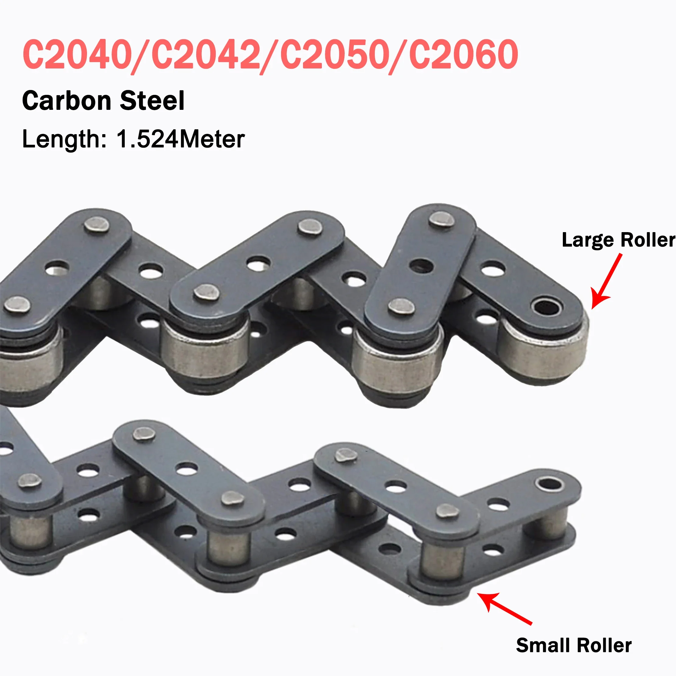 

Conveyor Double Pitch Roller Chain C2040/C2042/C2050/C2060 Straight Plate Medium Hole Conveyor Chain 1.524 Meter