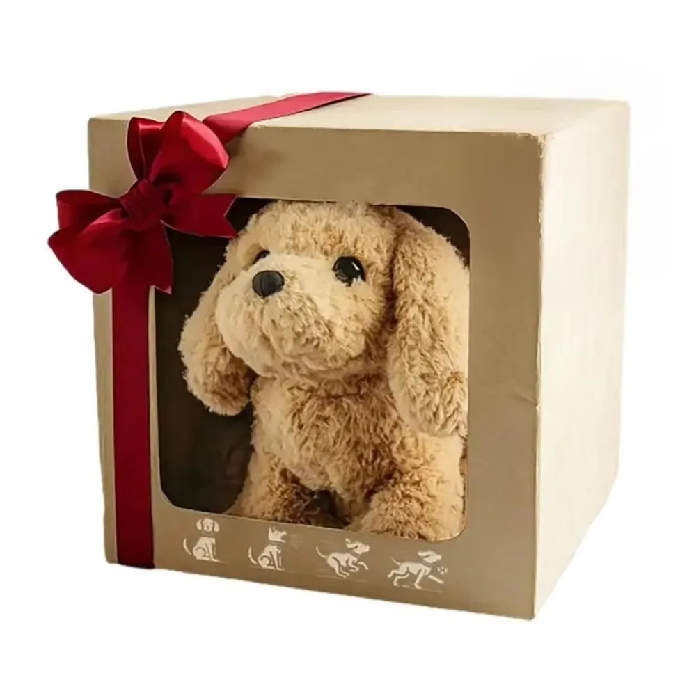 Nouveau Robot chiot marche aboiement simulé chiot queue Wagging doux marche chien jouet compagnon cadeau