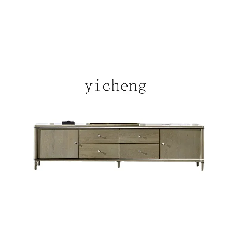 

ZC TV Cabinet Low Cabinet Solid Wood Simplicity Floor Cabinet Locker Small Apartment Living Room Cabinet