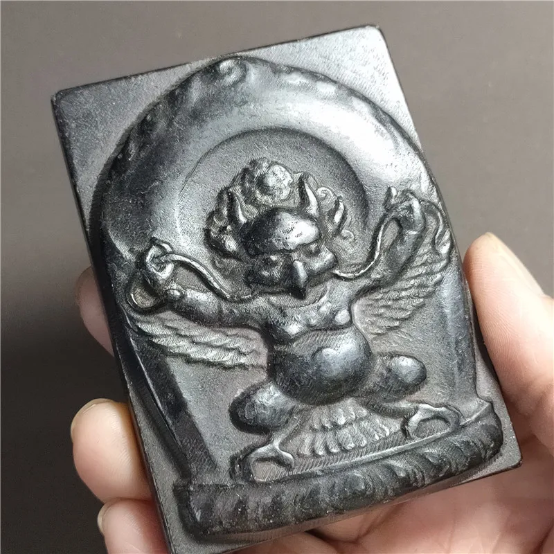 Jade Antique Old Crafts Hongshan Culture Iron Stone Magnetic Sheng Dapeng Bird Brand Pendant