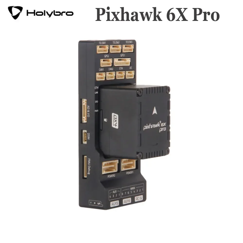 

Полетный контроллер Holybro Pixhawk 6X Pro Autopilot H753, стандартная база PM02D для промышленного и коммерческого дрона