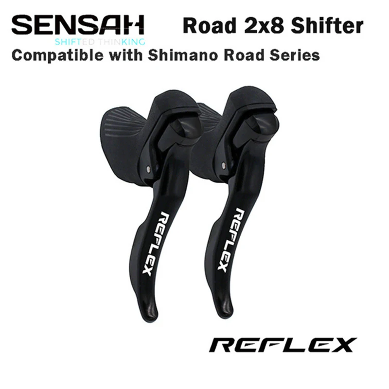 SENSAH-Road Bike Trigger Brake Lever, Front and Rear Derailleur for Shimano, R7, REFLEX IGNITE, 2x7, 2x8, 2x9Speed