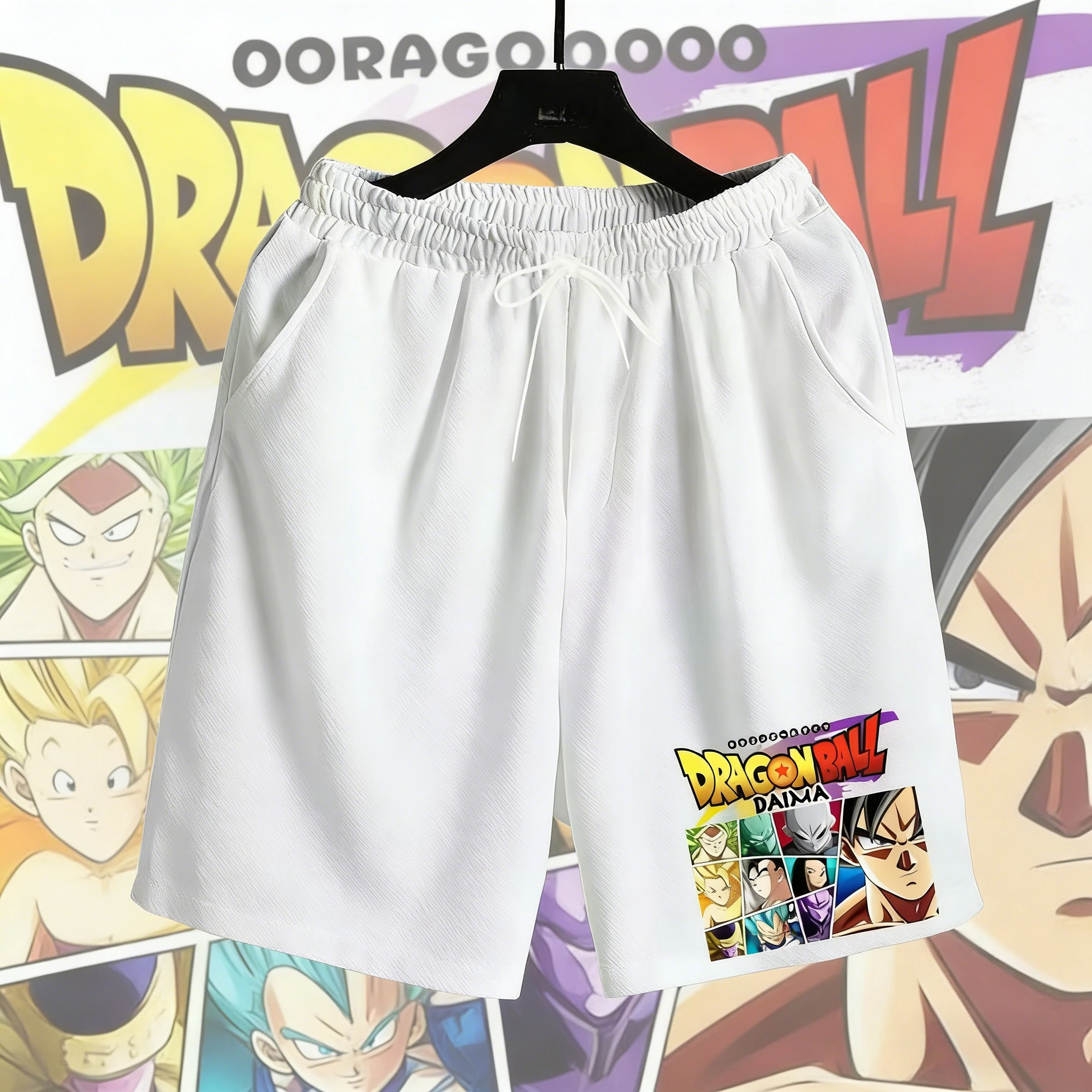 

2026 Summer Dragon Ball Daima Character Collage Retro Quick-Dry Print Shorts Adult Kids Plus Size Breathable Casual Shorts Y2k