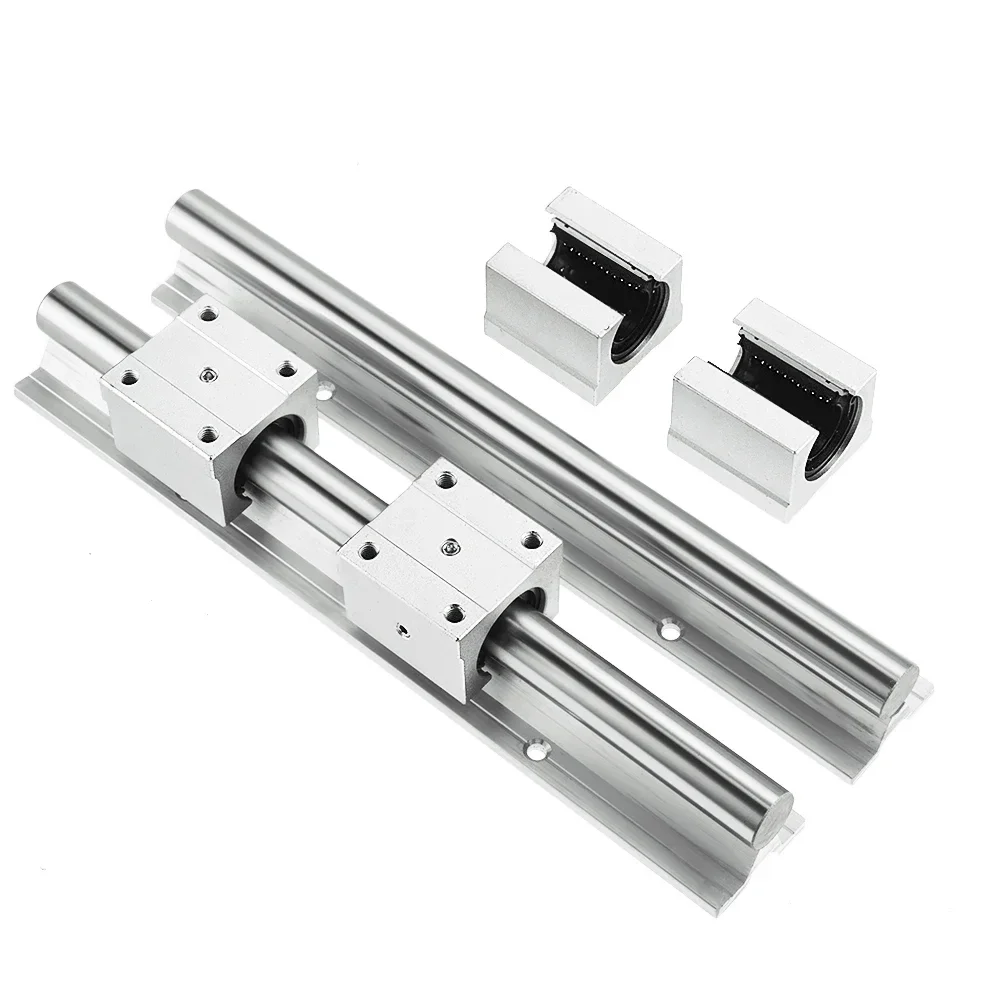 2set Linear Rail SBR16 SBR12 300 350 400 450 500 600 800 900 1000mm 2pcs Linear Guide SBR12 + 4pcs SBR12UU Blocks for CNC Part