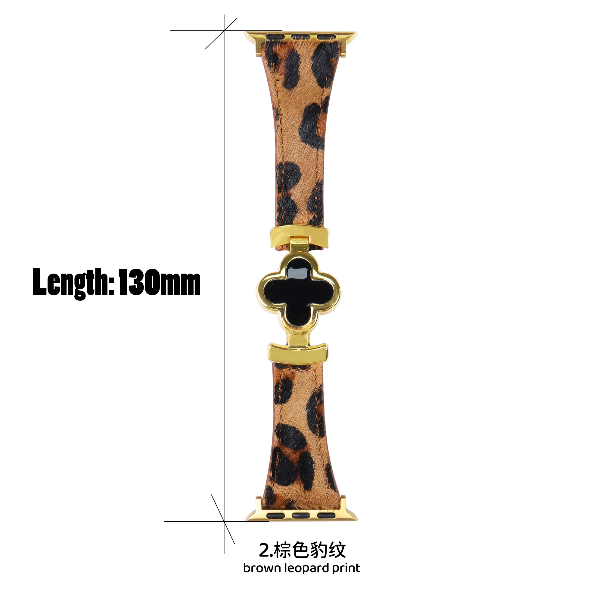 Tali Magnetik Kulit Leopard untuk Apple Watch S11 46/42Mm Ultra 49Mm 45/44/41/40/38Mm Tali Wanita untuk IWatch Full Range S9 S8