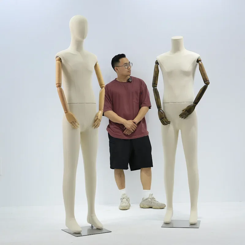 Clothing store male model props male bust table model shelves men's clothing store dolls fake human body window display shelves