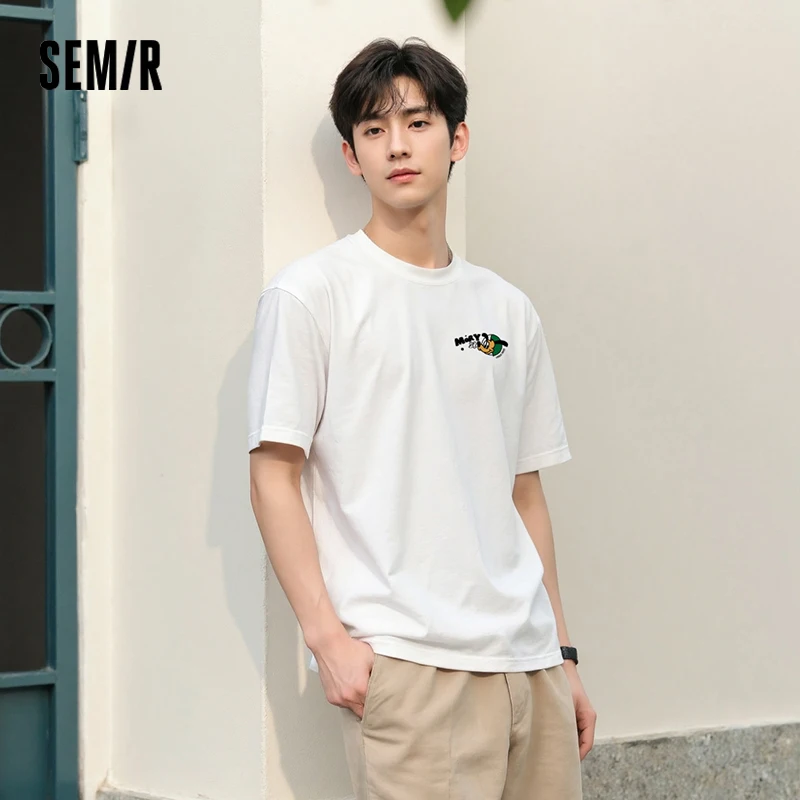 Semir Short Sleeve T-Shirt Men Moisture Wicking Quick Dry Breathable Couple Style 2025 New Summer Streetwear for Teen Boys