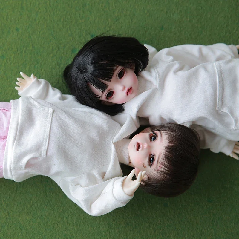 Emica & Emilia Doll BJD 1/6 Yosd dolls movable joint fullset complete professional makeup Fashion Toys for Girls Gifts