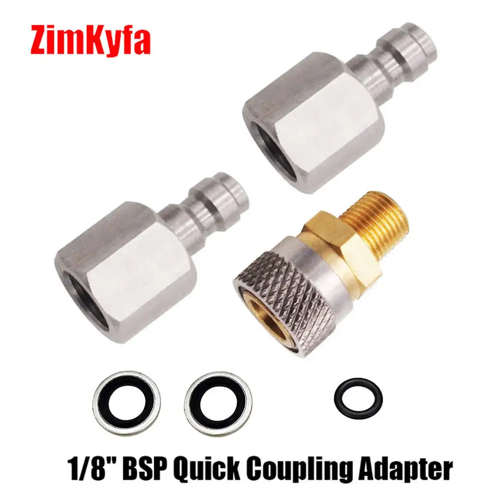 Air CO2 Quick Charging Coupler Kits Plugs 1/8BSPP