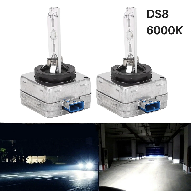 6X D8S 6000K New Xenon HID Headlight Bulbs Set 66548 66549 For Beetle Touareg Kia Forte Ford Focus Hyundai Santa Fe