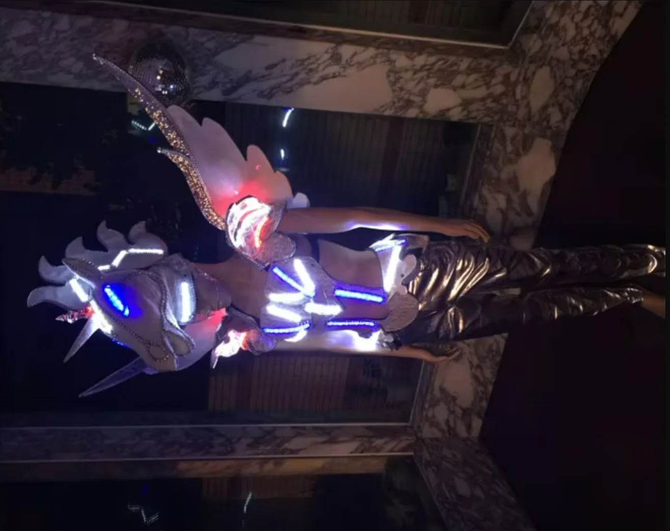 

Взрослые мужчины флуоресцентная танцевальная одежда Майкл Джексон светящиеся костюмы светодиодный свет сценический джазовый танцевальный костюм There a