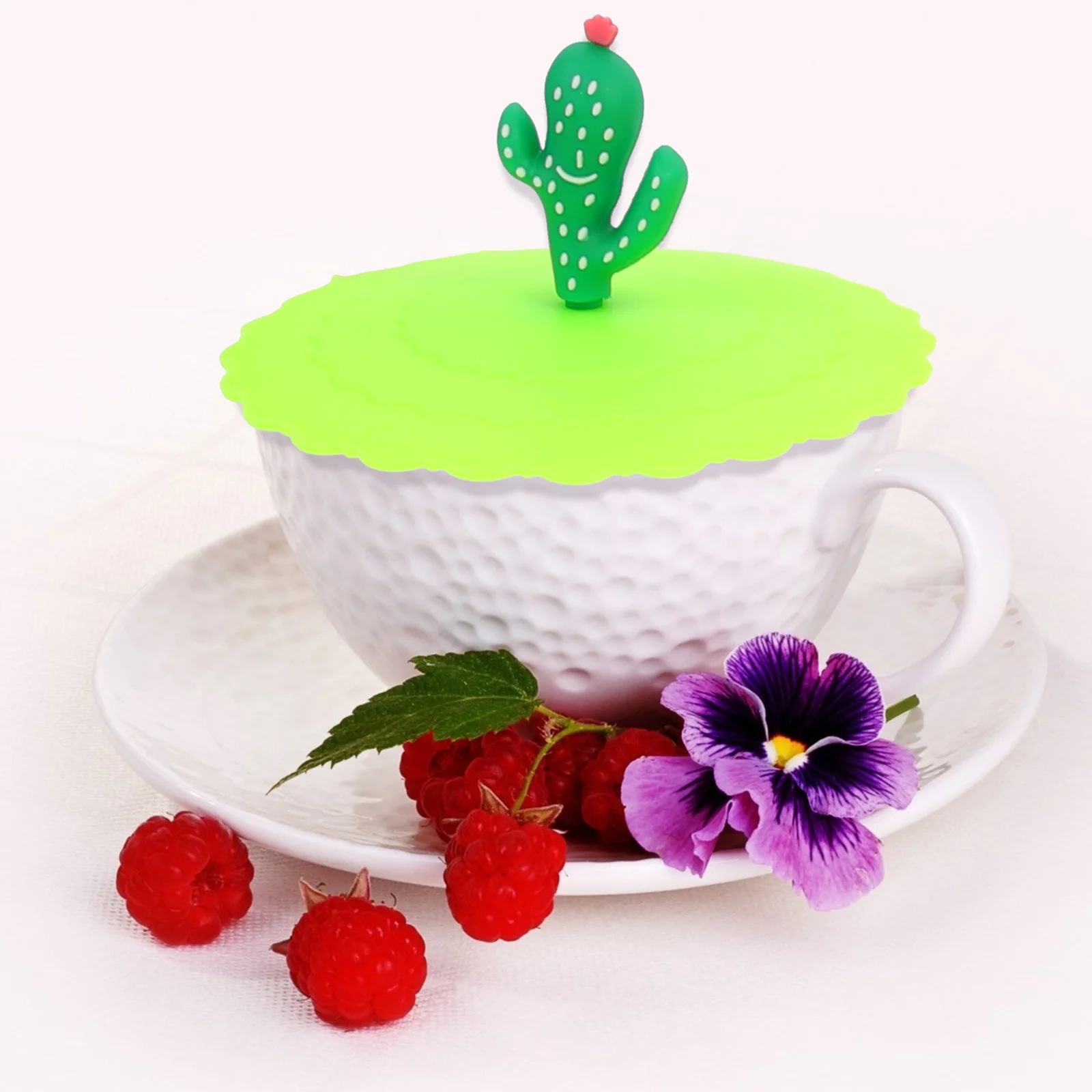 

8Pcs Silicone Cup Lids Cartoon Universal Drink Covers Anti-Dust Smooth Surface Good Touch Feeling Silicone Cup Lids