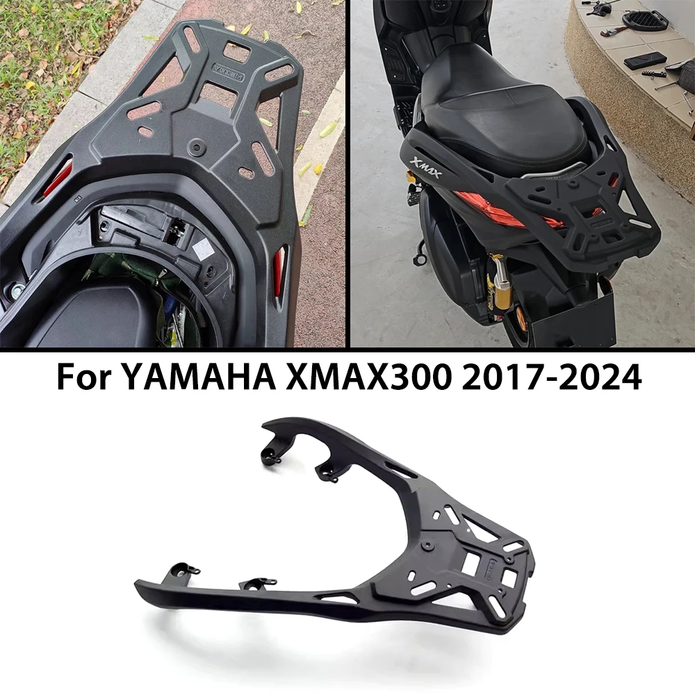 

Задний багажник для мотоцикла Yamaha XMAX300 17-24, грузовой стеллаж, багажник для заднего сиденья, поддержка полки, модифицированные аксессуары