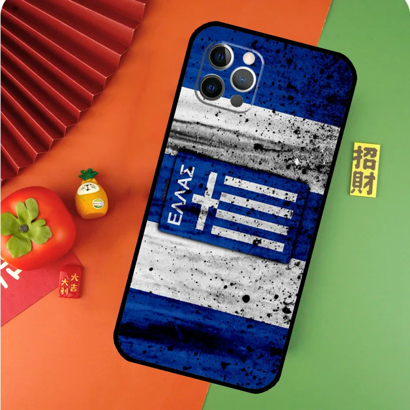 Greece Greek National Flags For iPhone 14 13 Pro Max 12 mini 11 Pro Max 6 7 8 Plus XS XR XS Max SE 2020 Cover