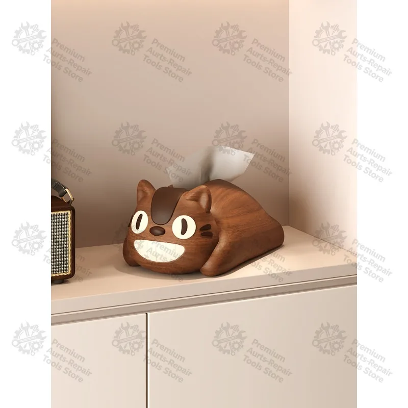 Cute Cartoon Animal Tissue Box Retro Vintage Decorative Napkin Holder, Home Ornament for Coffee Table TV Cabinet Living Room