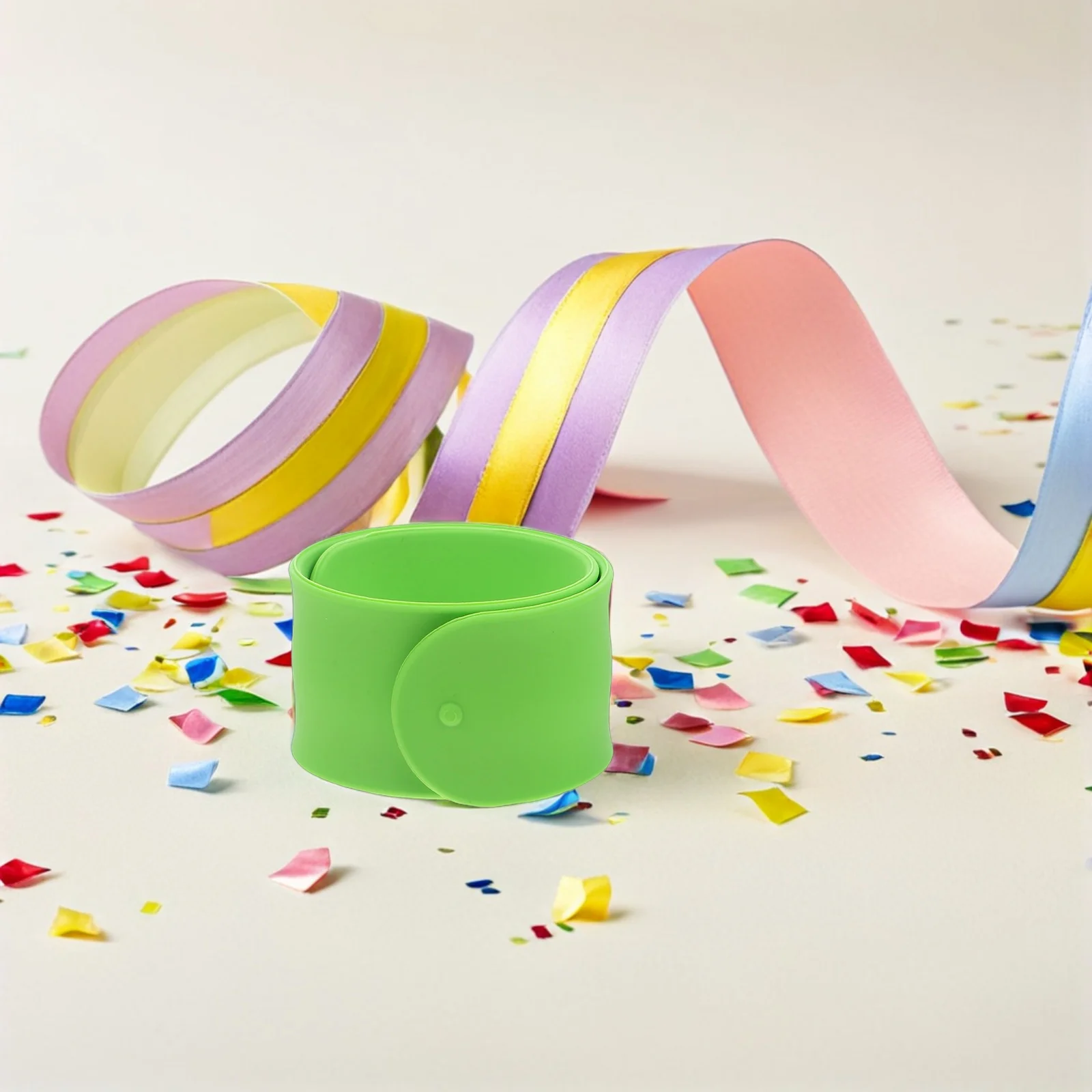 12 قطعة أساور صفعة سيليكون فارغة لينة مرنة أربطة إطباقية DIY بها بنفسك الديكور حفلة عيد ميلاد لصالح الهدايا ديسكو صفعة أساور