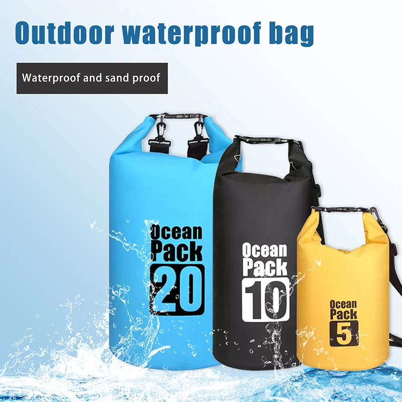 

5L 10 L Drifting Rafting Bag Waterproof Dry Bag Lightweight Swiming Pack Beach Storage Bag Kayaking Diving Floating Water Sack