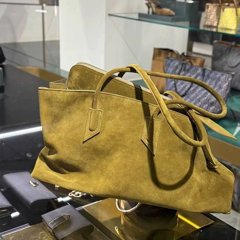 

Stylish Unique Frosted Handbag For Women Fashion Irregular Shape Tote Bag Double Zipper Large Capacity Commuter Women's Bags Hot