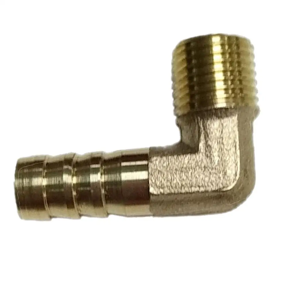 

BSP to 6/8/10/12mm Brass 90 Degree Male Elbow Barb Hose Tail Pipe Gas Fittings