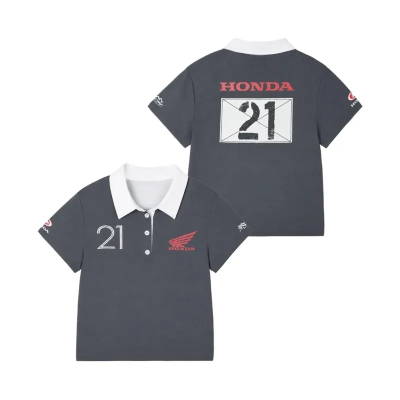 Popular Selection Racing Team Factory Clothing H onda Men POLO Shirt Racing T-shirt Casual Short Sleeve Moto Off RoadCycling