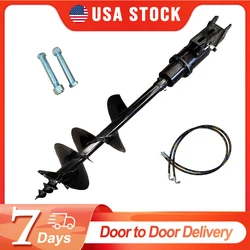 300mm Auger Drill Mini Excavator Attachments for 1Ton-1.5Ton Mini Excavators Small Digger USA Free Shipping