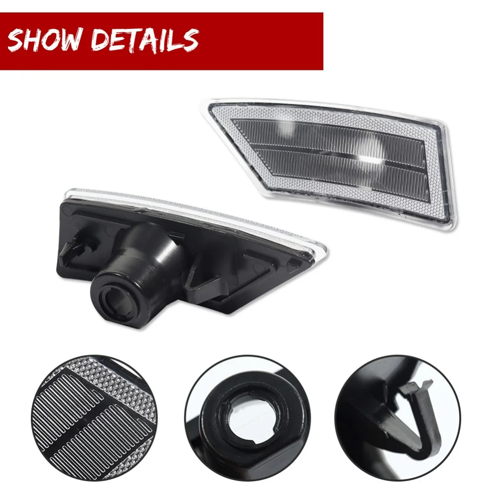 لفورد رينجر XL XLT الوهق 2019-2021 الجبهة الحاجز الجانب ماركر مؤشر غطاء خفيف قذائف لا لمبة/المقبس اكسسوارات السيارات #2