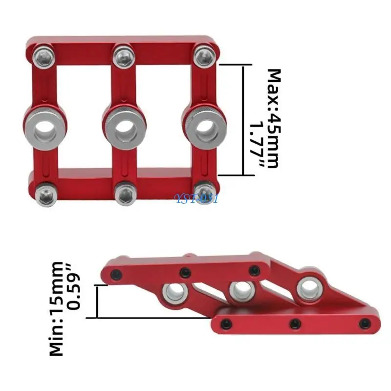 E15A النجارة الخشبية ذاتية تدوير Dowelling Jig Round Tenon Hole Seleer متعددة الوظائف #5