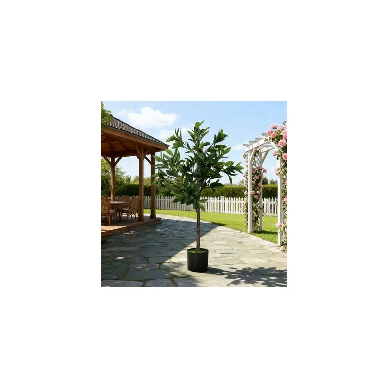 

Искусственное дерево в горшке с реалистичным лавром — зеленый декор для дома и офиса