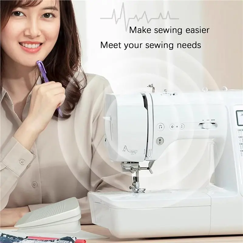 ABMO 2X Foot Pedal For Brother Babaylock Simplicity Sewing Machine SE600 CS6000I With Cord Control FC-322 XC8816021 - view 3