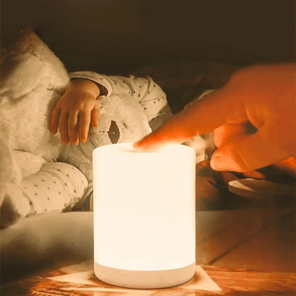 Lampada da tavolo, luce notturna dimmerabile Touch, luci LED portatili ricaricabili USB che cambiano colore per soggiorno camera da letto comodino