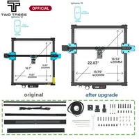 DIY Desktop Laser Engraving Aluminum Profile Frame 600x600mm Engraver Upgrade Kit For TTS-25 TTS-55 TTS-10 CNC Parts