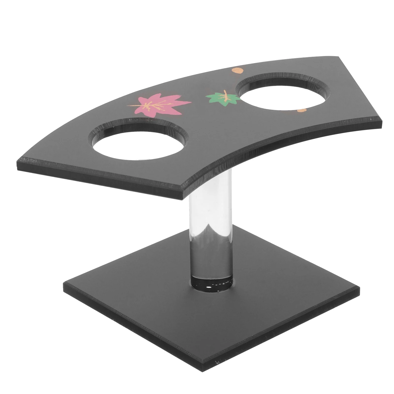 

Sushi Rack 2 Holes Acrylic Food Cones Holder for Ice Cream Dessert Display Stands Riser cone holder stand ice cream cones stand