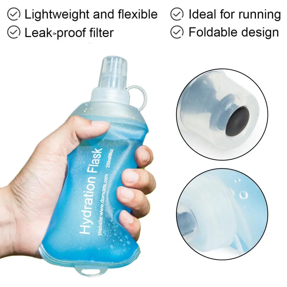 

Collapsible Hydration Pack Flask Water Bag Food-grade Bottle Reusable Outdoor Water Flask for Running Hiking Cycling Climbing