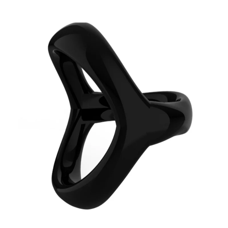 Soft Silicone Triangular Cock Ring Triple Loop Intimate Ring for Men Adult Couple Pleasure Toy Reusable Waterproof