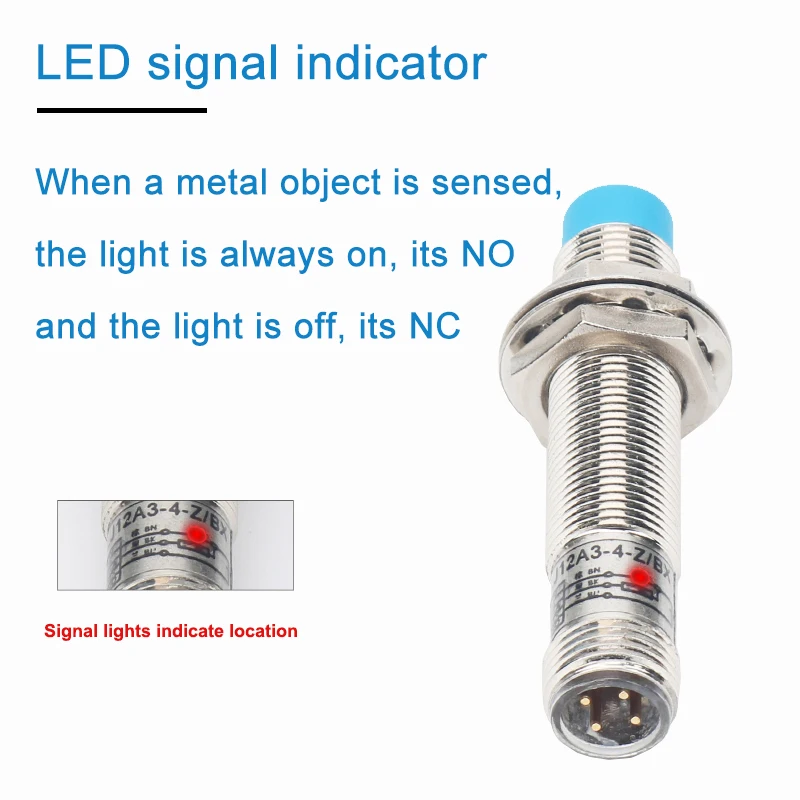 M8 M12 M18 Aviation havacılık Plug-In yakınlık değiştirme sensörü 1mm-15mm Densing mesafe DC üç telli AC iki telli PNP NPN NO NC