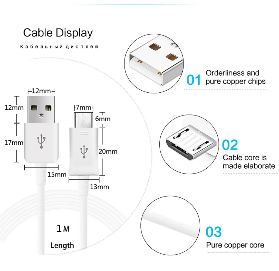 For s3 s4 J3 2016 J5 J7 2017 J6 A6 A7 2018 Redmi 5a 6 Note 5 pro Micro usb cable EU US Plug USB Charger Android Adapter