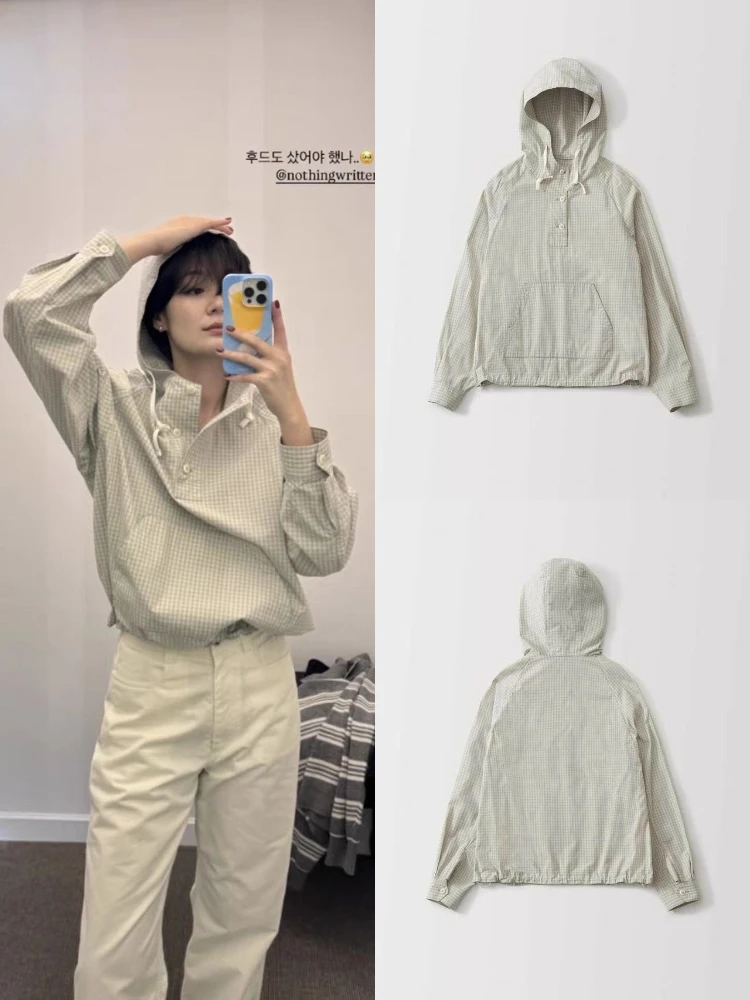 

Длинное пальто в клетку в стиле ретро в стиле Гонконга, женское милое молодежное свободное пальто, повседневная весенняя коллекция Faion