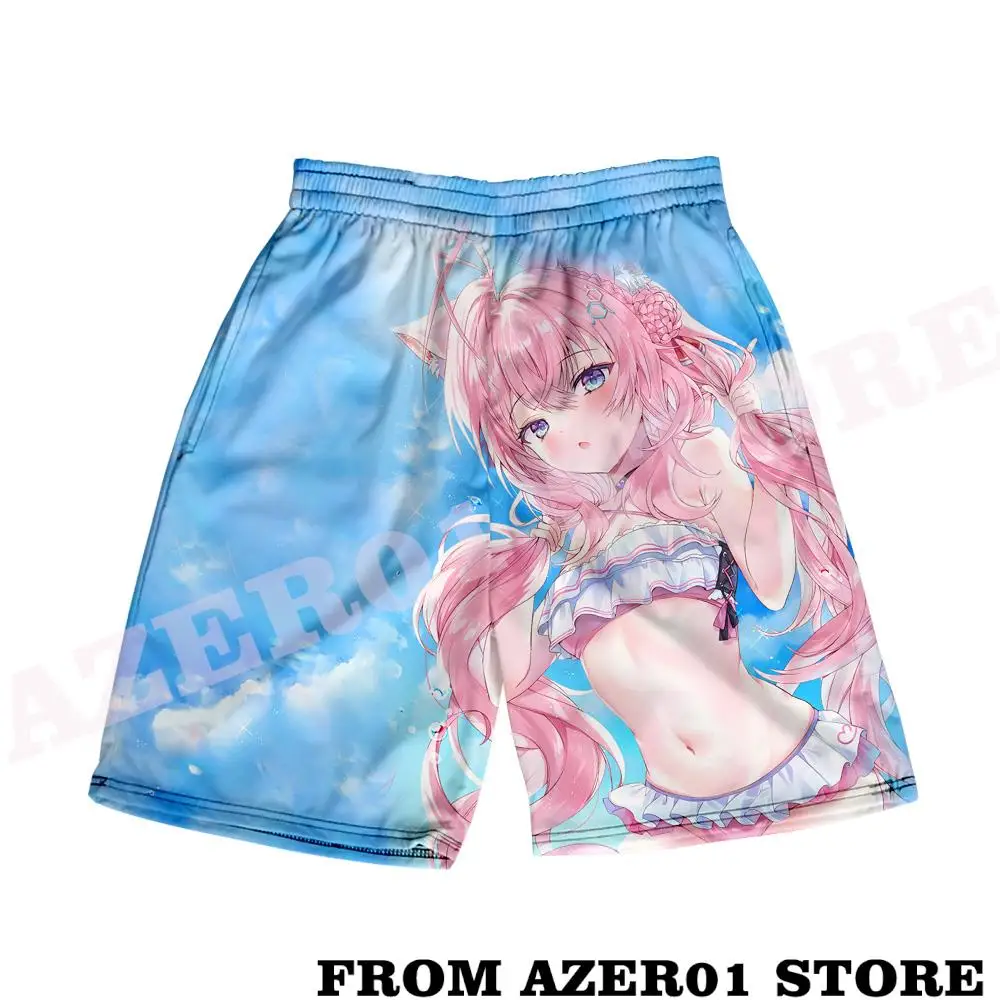 

HOLOLIVE VTuber Hakui Koyori Merch Summer Women/Men Elastic Waist Streetwear Shorts Kawaii Beach Shorts pants