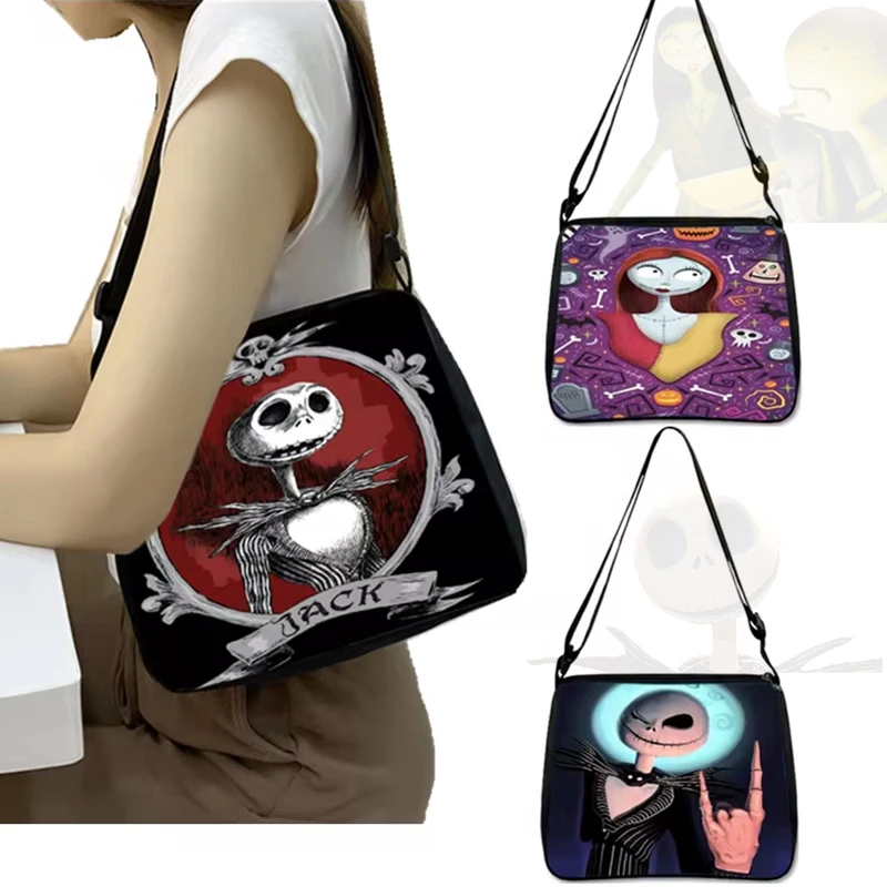 Disney The Nightmare Before Christmas Crossbody Shoulder Bags for Women Jack Skellington Underarm Bag halloween Gift